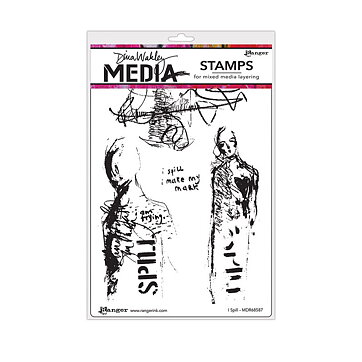 Ranger Dina Wakley Cling Stamps - I Spill