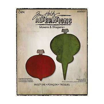 Tim Holtz Sizzix Alterations Die Bigz - Carved Ornaments
