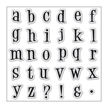 Hampton Art Rubber Stamps - Simple Alphabet