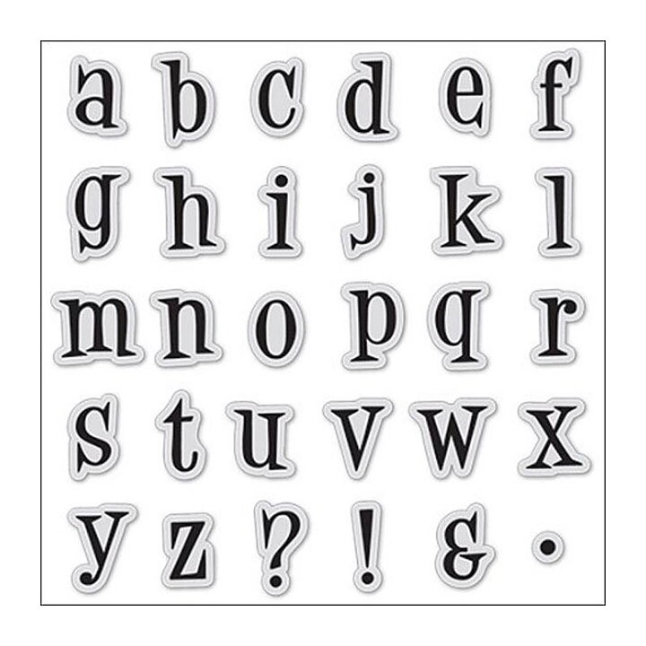 Hampton Art Rubber Stamps - Simple Alphabet