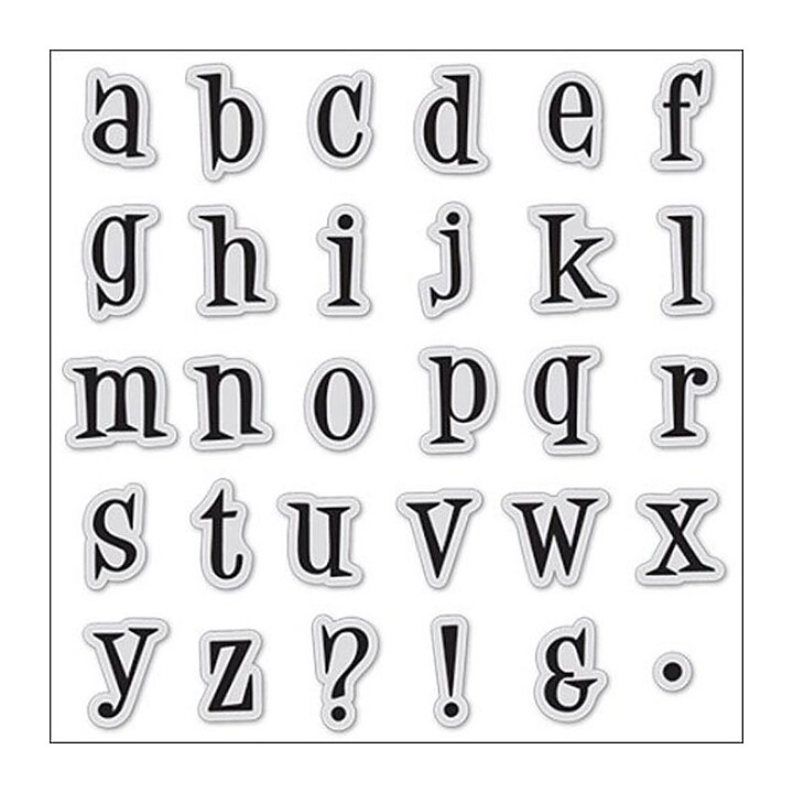 Hampton Art Rubber Stamps - Simple Alphabet