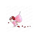 Stamping Bella Cling Rubber Stamps - Bundle Girl with a Heart Trail