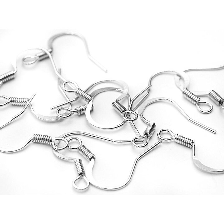 Cousin Basic Metal Findings - Silver Ear Wire Fishhooks 15 mm