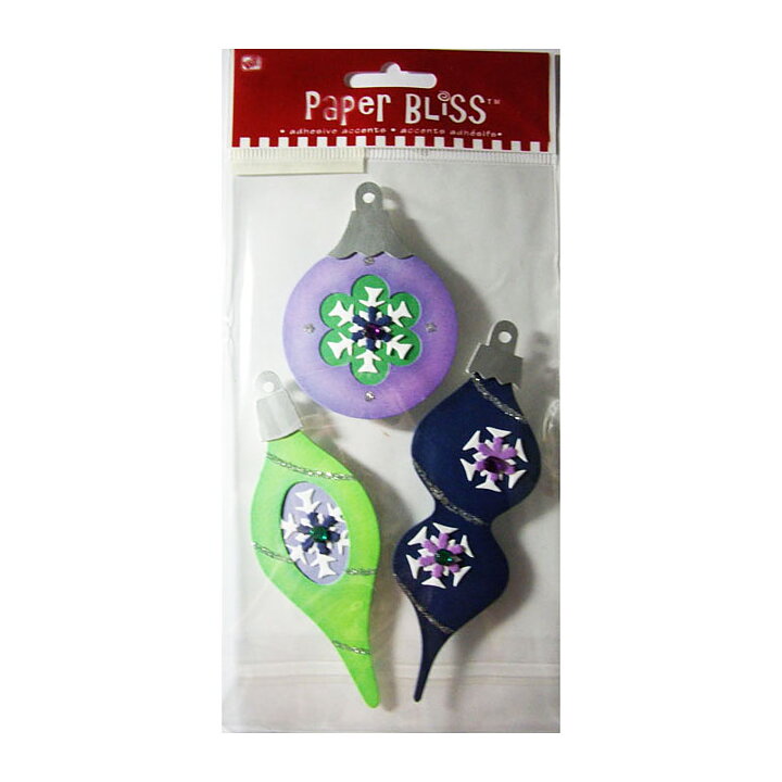 Paper Bliss  3-D Adhesive Accents - Ornaments