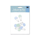 EK Success Stickers Jolee's By You Mini - Blue Diaper Pins