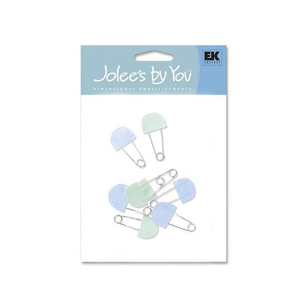 EK Success Stickers Jolee's By You Mini - Blue Diaper Pins