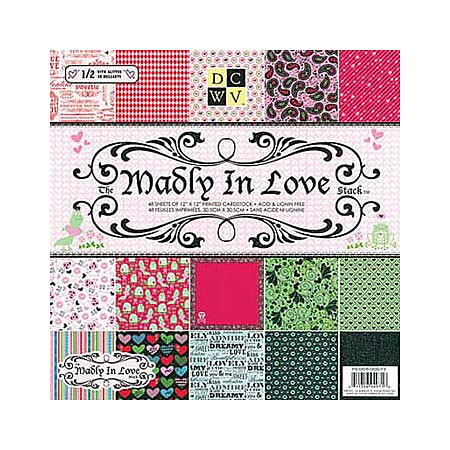 DCWV Paper Stack Madly in Love