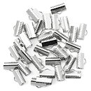 Cousin Basic Metal Findings - Silver Cord Ends Clamp 18 mm