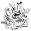 Cousin Basic Metal Findings - Silver Cord Ends Clamp 18 mm