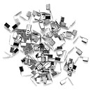 Cousin Basic Metal Findings - Silver Cord Ends Foldover 10 mm