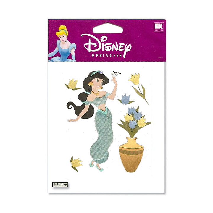 EK Success Disney Dimensional Stickers - Jasmine With Flowers