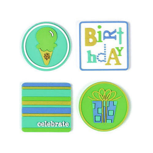 Doodlebug Jellishment Charms - Birthday Boy