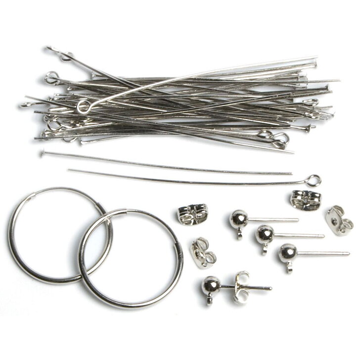 Cousin Basic Metal Findings - Silver Earring Starter Pack