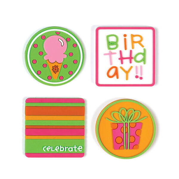 Doodlebug Jellishment Charms - Birthday Girl