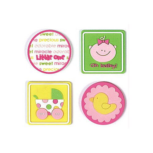 Doodlebug Jellishment Charms - Baby Girl