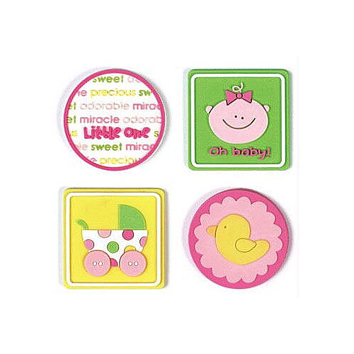 Doodlebug Jellishment Charms - Baby Girl