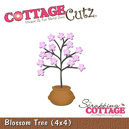 Cottage Cutz Dies 4x4 Flowers Blossom Tree
