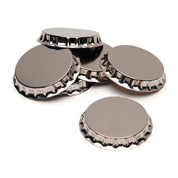 Darice  Bottle Caps - Giant Chrome