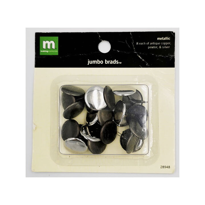 Making Memories Jumbo Brads - Metallic