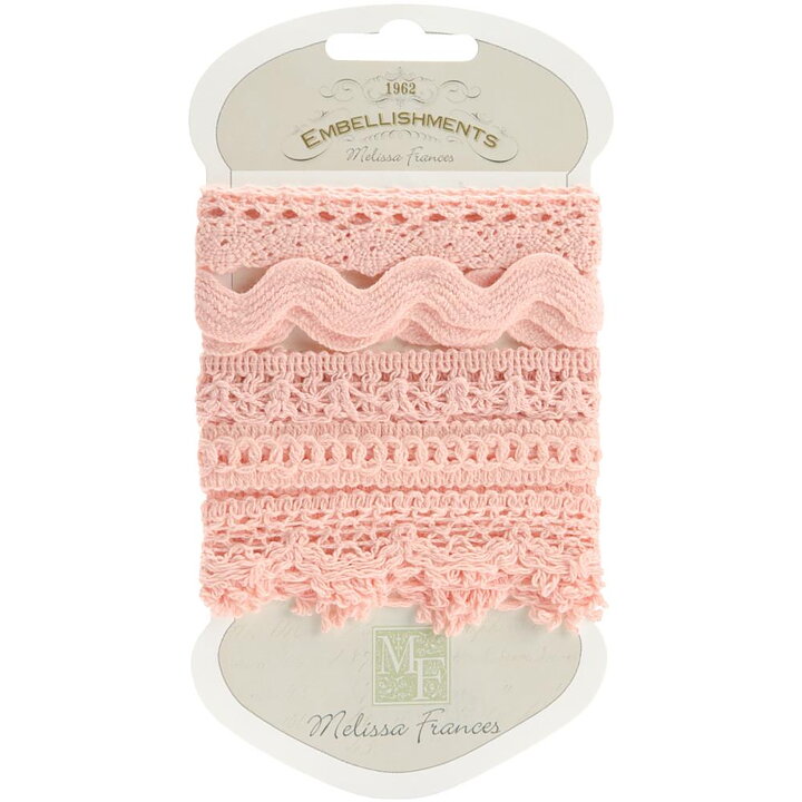 Melissa Frances Lace Trim - Pink