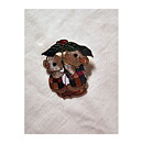 Brooch  - Beatrix Potter Mouse Leaf Umbrella