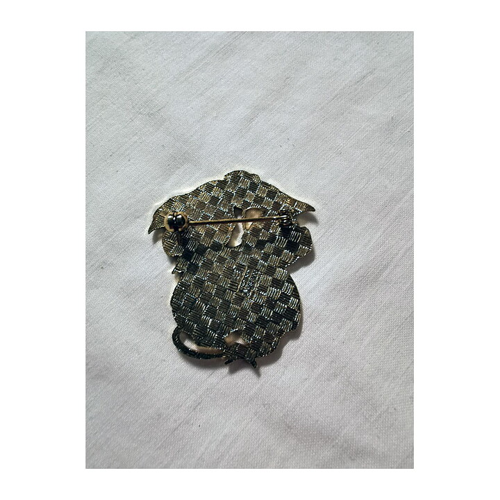 Brooch  - Beatrix Potter Mouse Leaf Umbrella