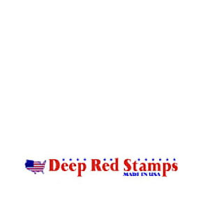 Deep Red Cling Mounted Stamps