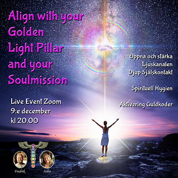 INSPELAT Live Event - Align with your Golden Lightpillar and your Soulmission