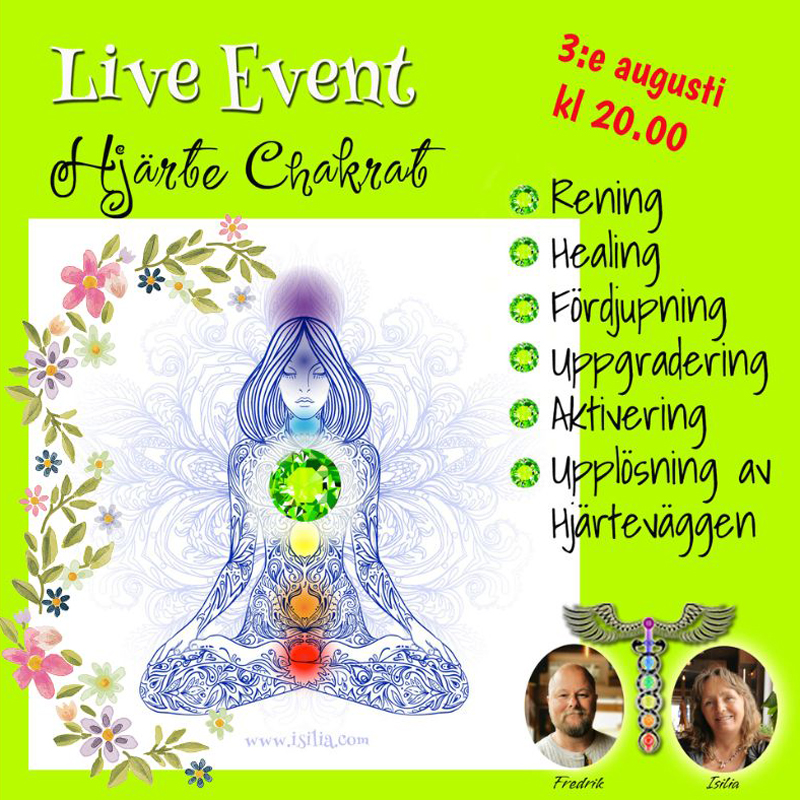 INSPELAT Live Event - Hjärtchakrat Healing Uppgradering LionsGate