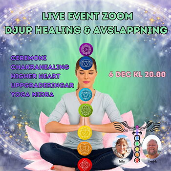 INSPELAT Live Event - Djup Healing & Avslappning 6 dec kl 20.00