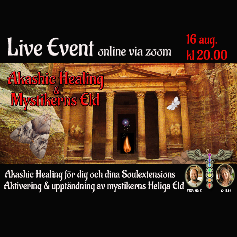 INSPELAT Live Event - Akashic Healing & Mystikerns Heliga Eld