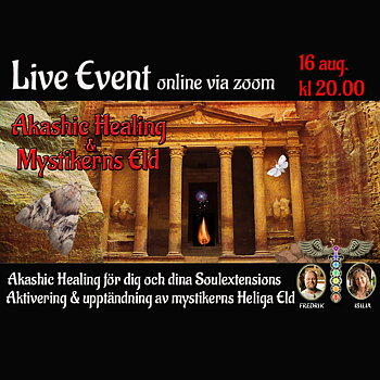 INSPELAT Live Event - Akashic Healing & Mystikerns Heliga Eld