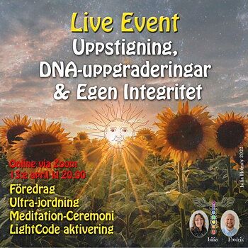 INSPELAT Live Event -  Uppstigning, DNA uppgradering, Egen integritet