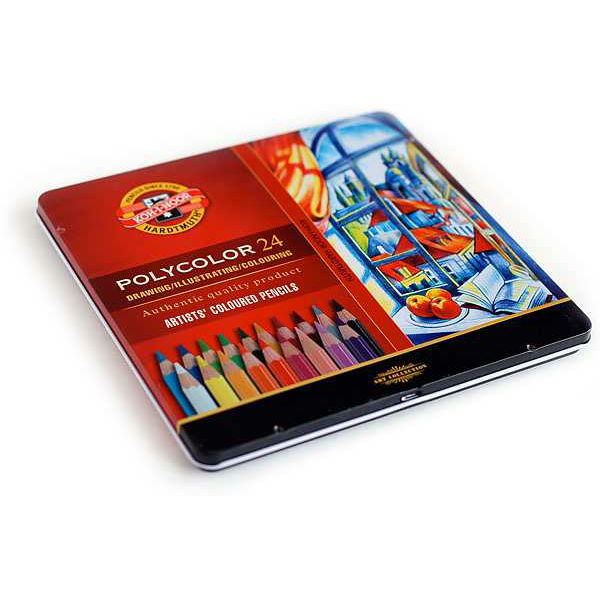 Koh-I-Noor : Polycolor : Artist Colored Pencils 3824 : Set Of 24