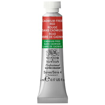 W&N Professional watercolour tube 5ml - Cadmium-free Red #901