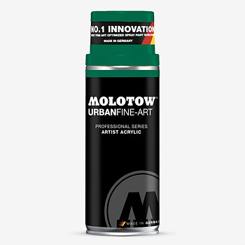 Acrylic spray Molotow UrbanFineArt 400ml - permanent green dark #323