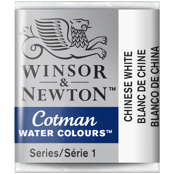 Chinese White 150 Winsor & Newton Cotman Watercolour Paint Half Pan