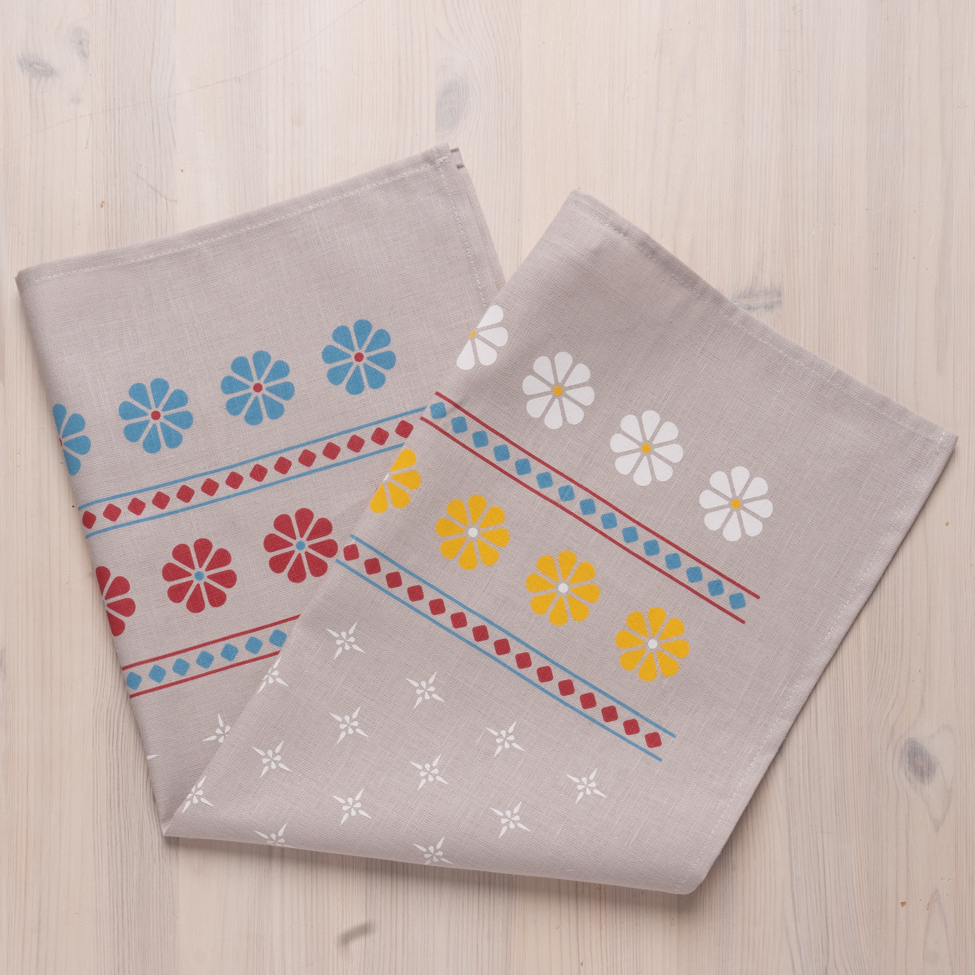 Küchenhandtuch Jokkmokks Markt Grau