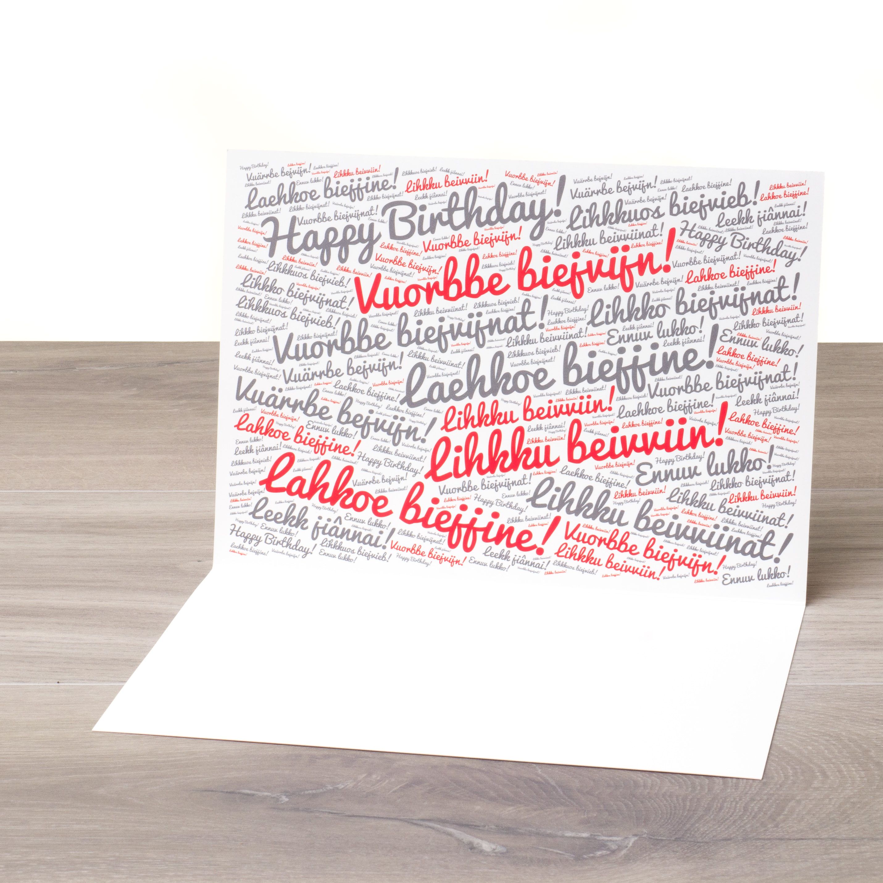 Birthday Card Giisá red - 2