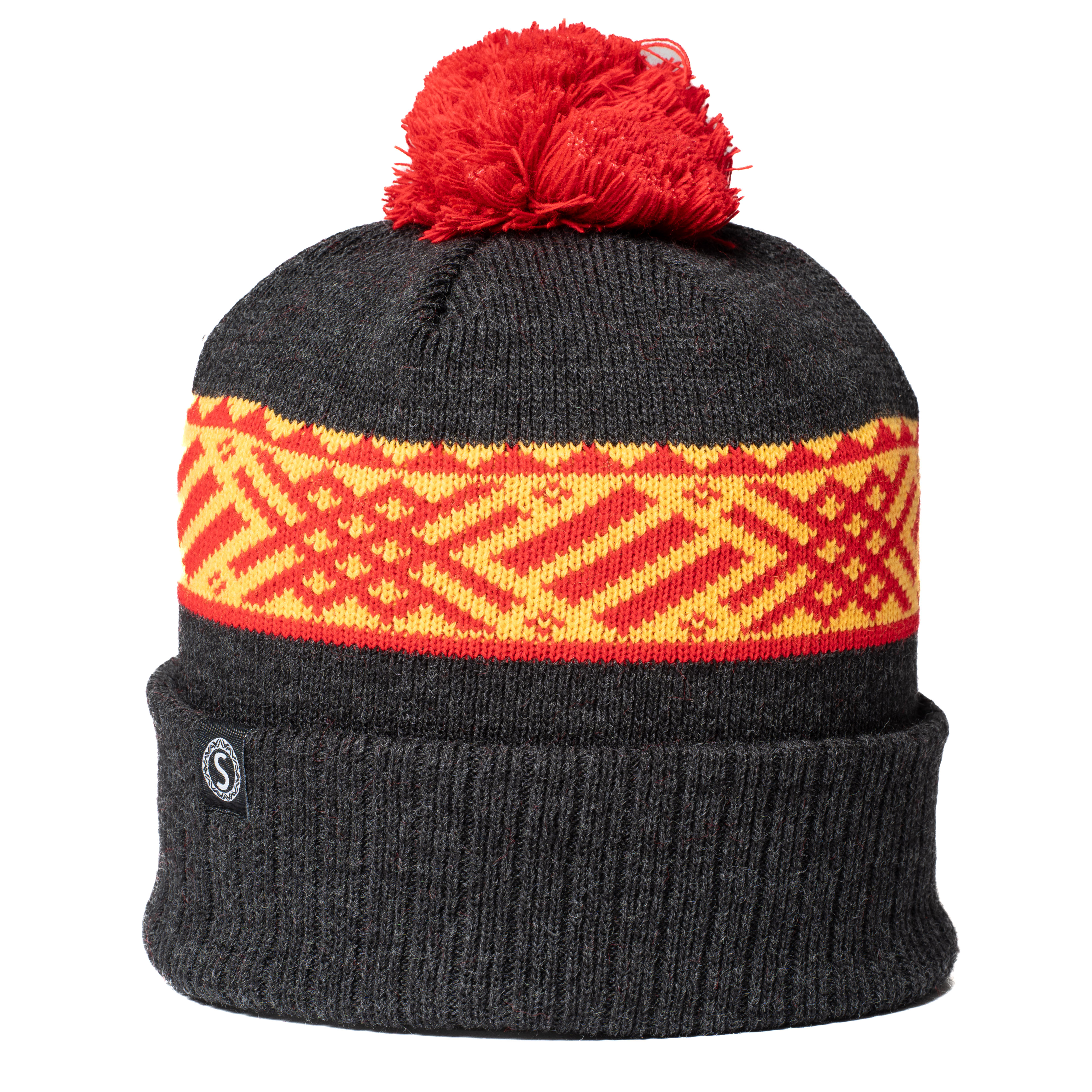 Knitted beanie Snowstorm Smoked firewood