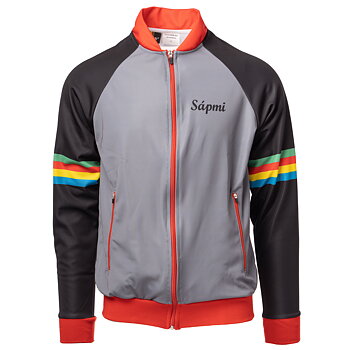 Retrojacke Sápmi Schwarz-Grau