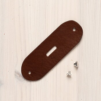 Schnallenschlaufe Dunkelbraun 3,8 cm