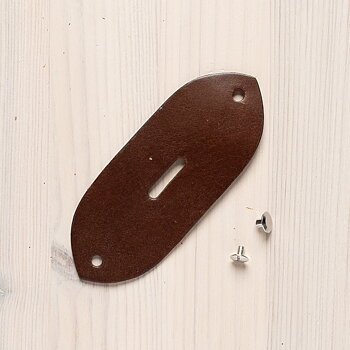 Buckle strap Dark brown 4,4 cm