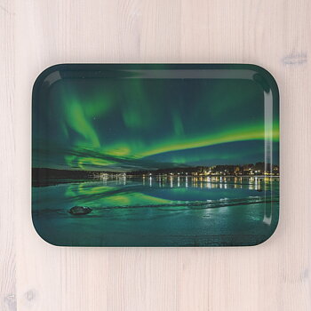 Bricka Norrsken över Jokkmokk 27x20