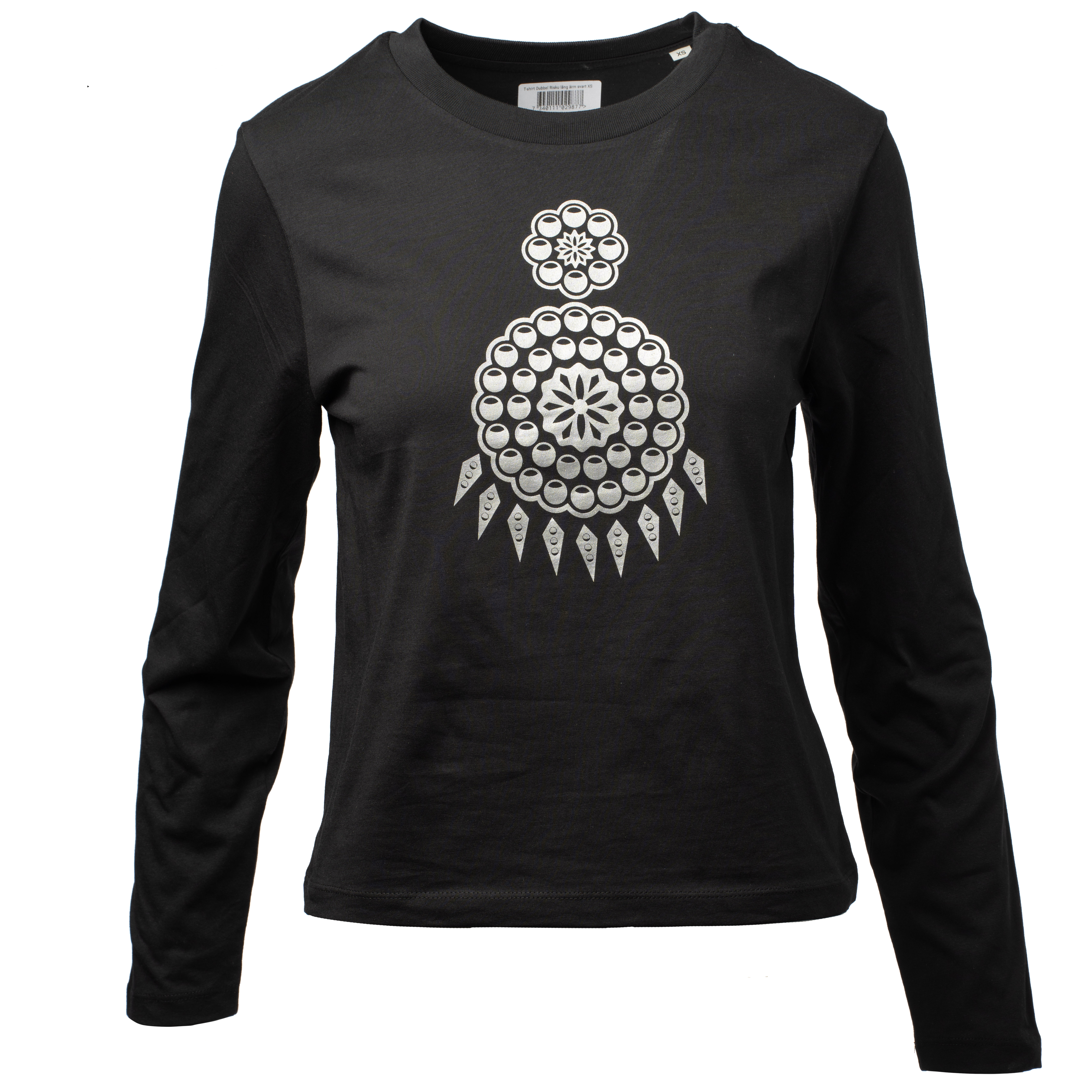 T-Shirt Doppel Risku langarm schwarz