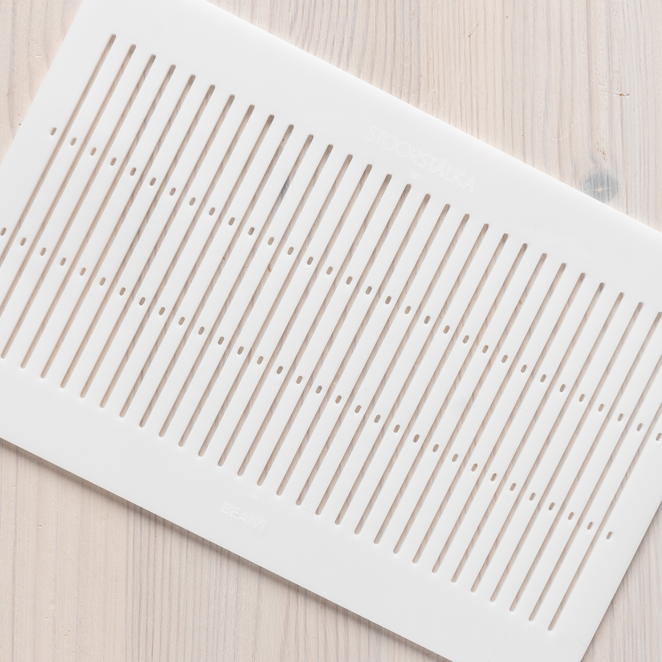  Double-hole Heddle Beaivi white