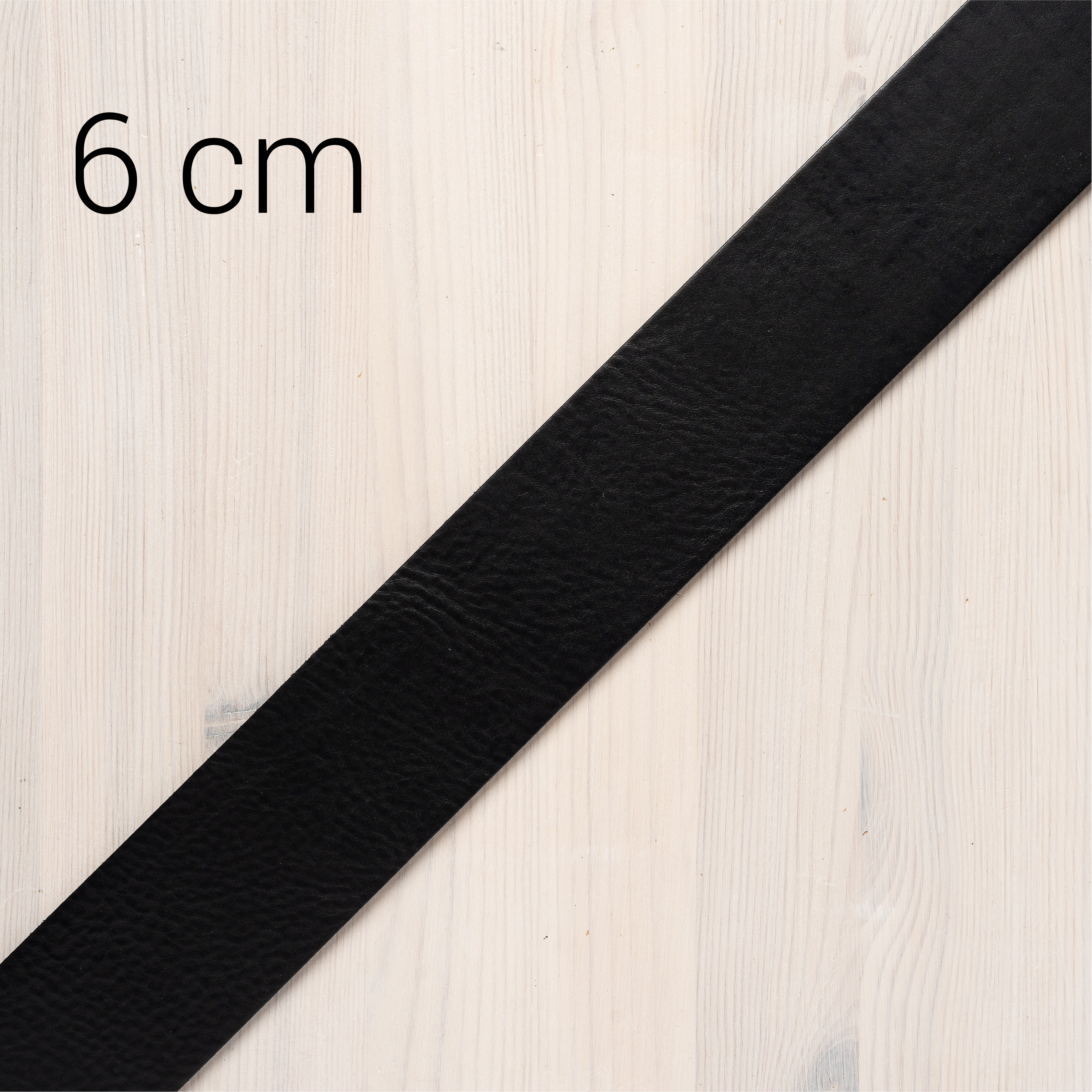 Laerstropp for belte XL Svart 6 cm