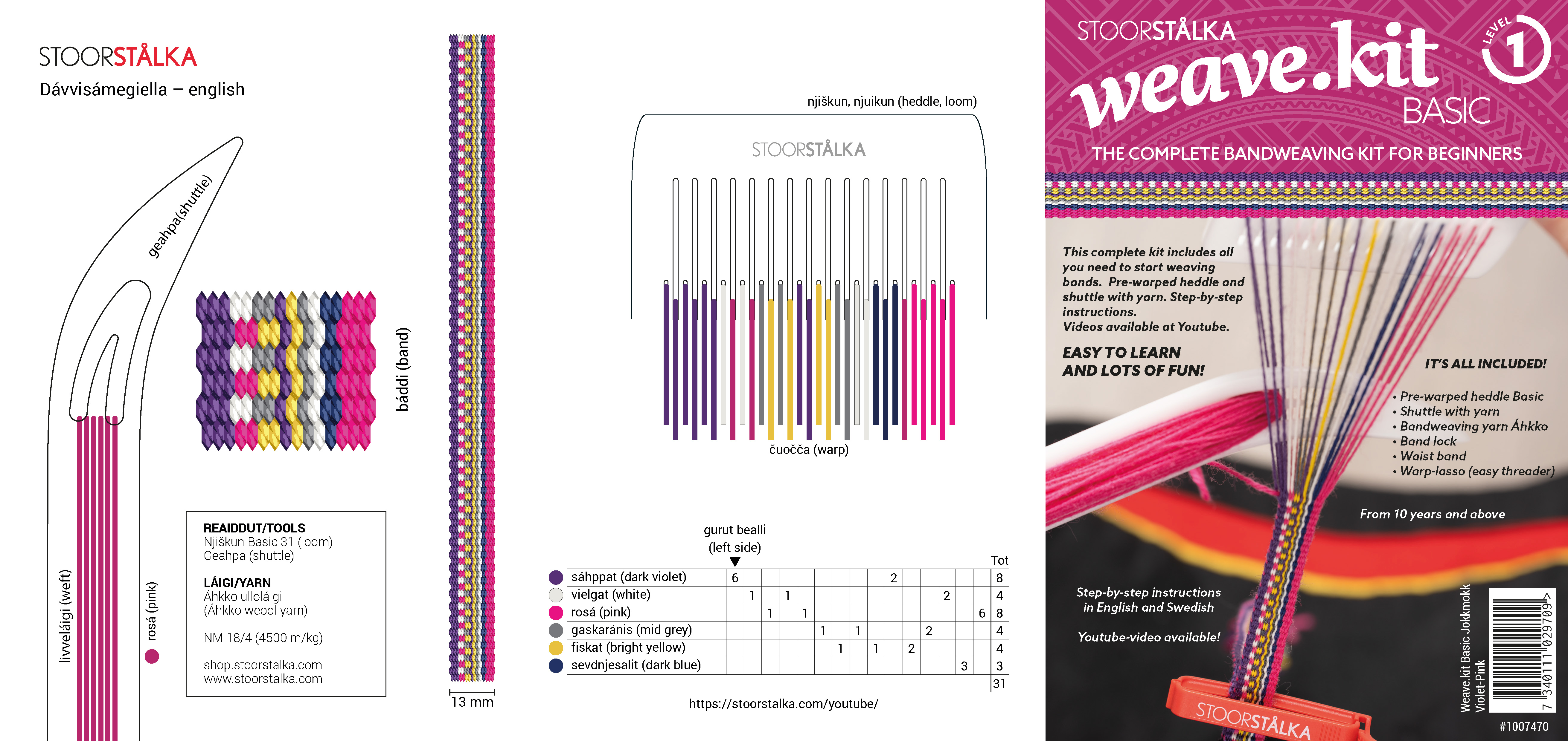 Weave.kit Basic Jokkmokk Violet Pink - 3