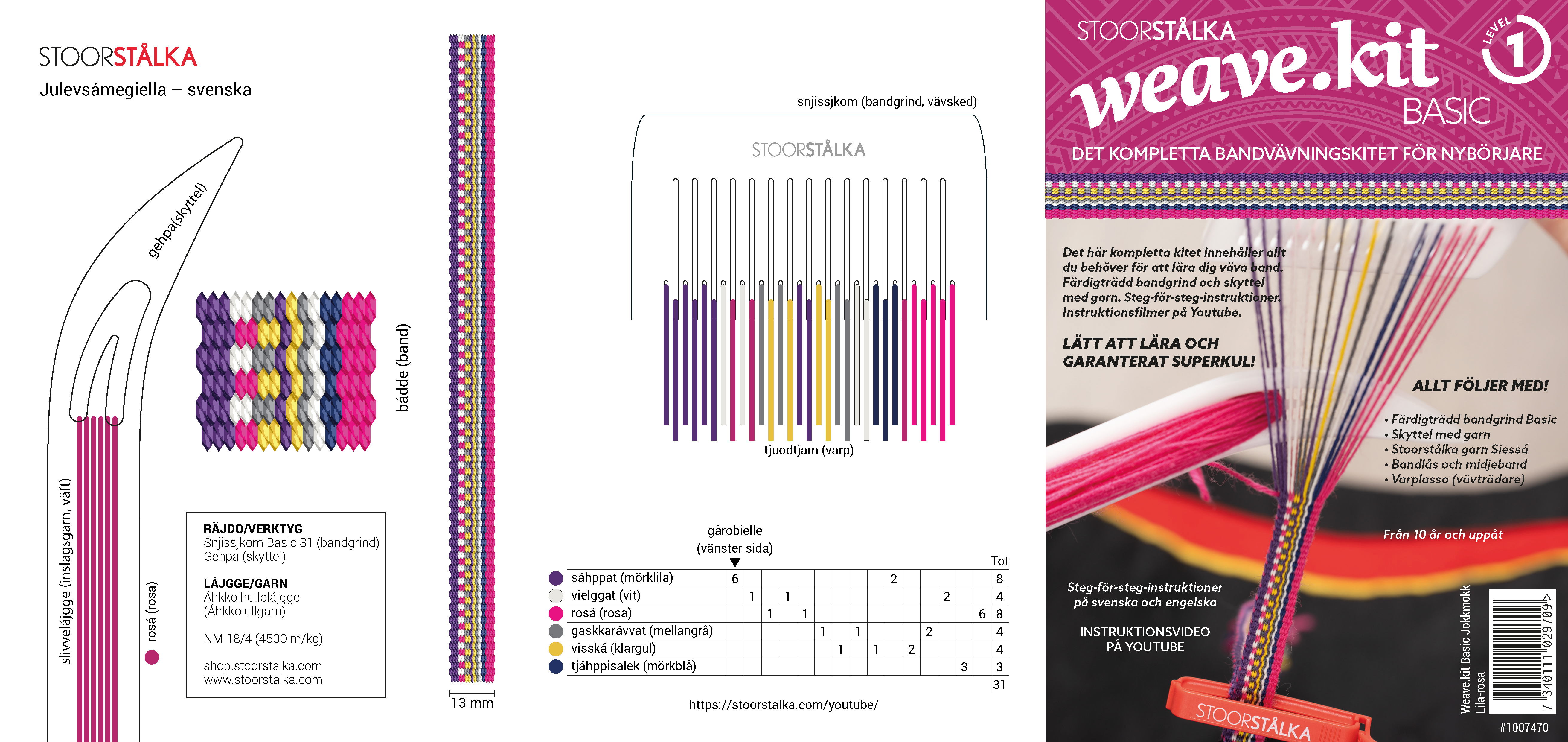 Weave.kit Basic Jokkmokk Violet Pink - 2