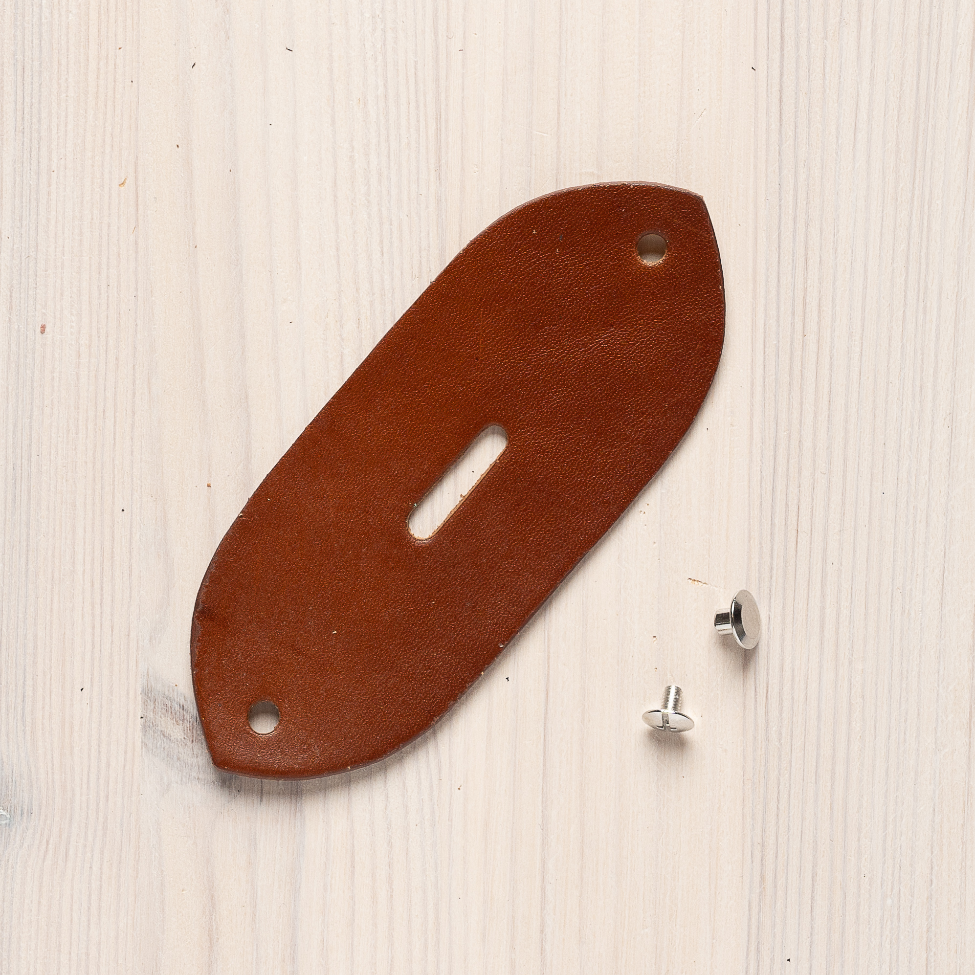 Buckle strap Light brown 4,4 cm